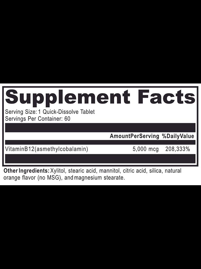 Sublingual B12 (Methylcobalamin)