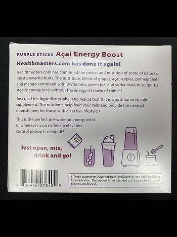 Purple Sticks-Acai-Natural Energy Boost 