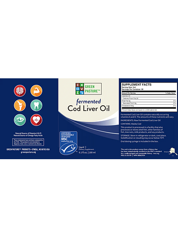 Cod Liver Oil - Cinnamon Fermented 6.1 oz.