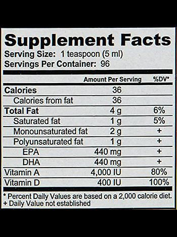Cod Liver Oil Old Fashioned - Liquid 16 oz.